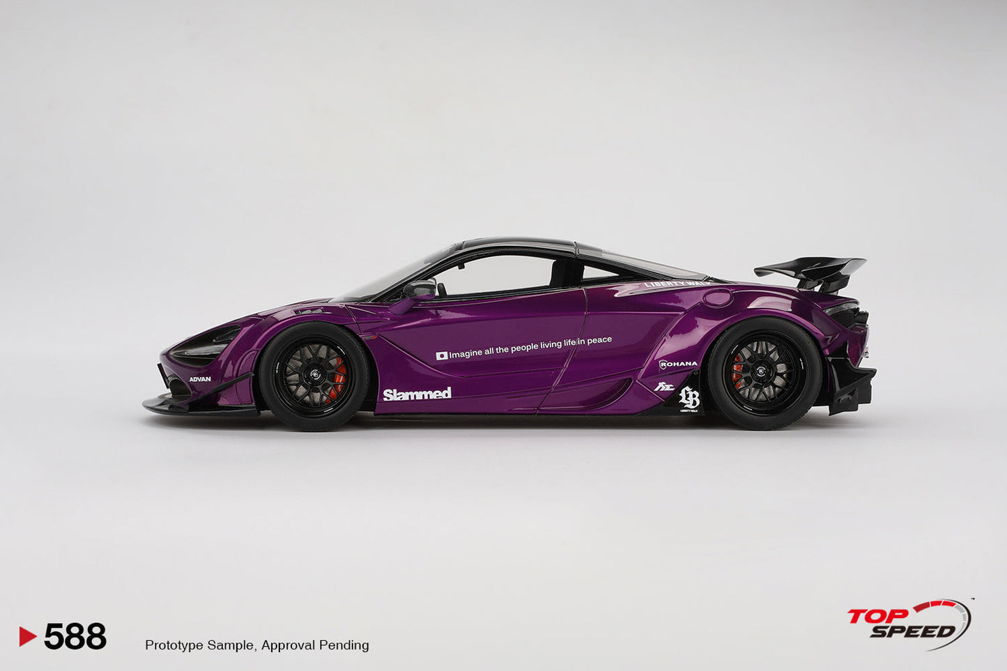 Topspeed Mclaren 720S LB-Works Purple Metallic 1:18