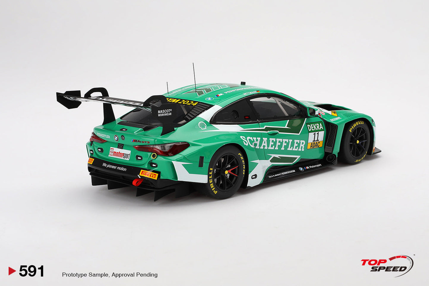 Topspeed BMW M4 GT3 #11 Schubert Motorsport 2024 DTM Green 1:18
