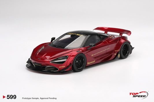 STM Diecast Topspeed Mclaren 720S LB-Works Gem Red Metallic 1:18
