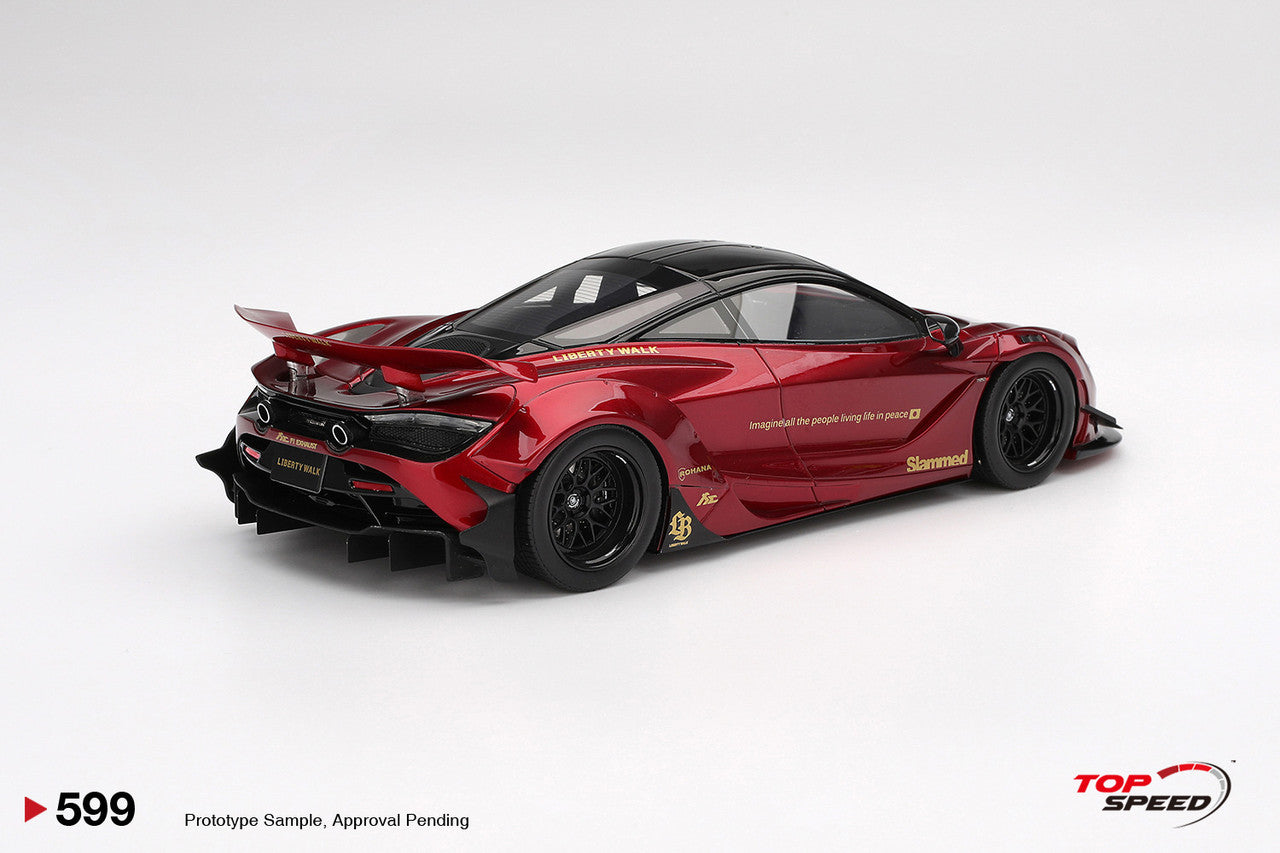 Topspeed Mclaren 720S LB-Works Gem Red Metallic 1:18