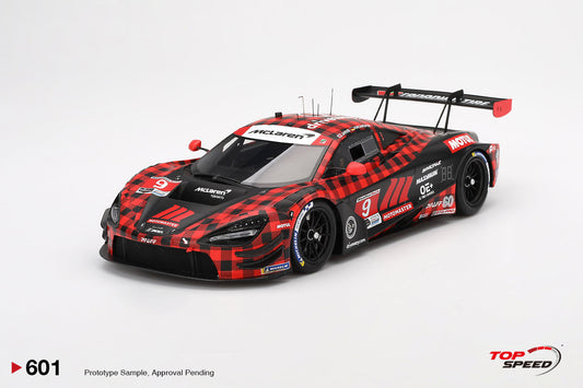 STM Diecast Topspeed Mclaren 720S GT3 EVO #9 Pfaff Motorsport Plaid 2024 IMSA Chevrolet Grand...