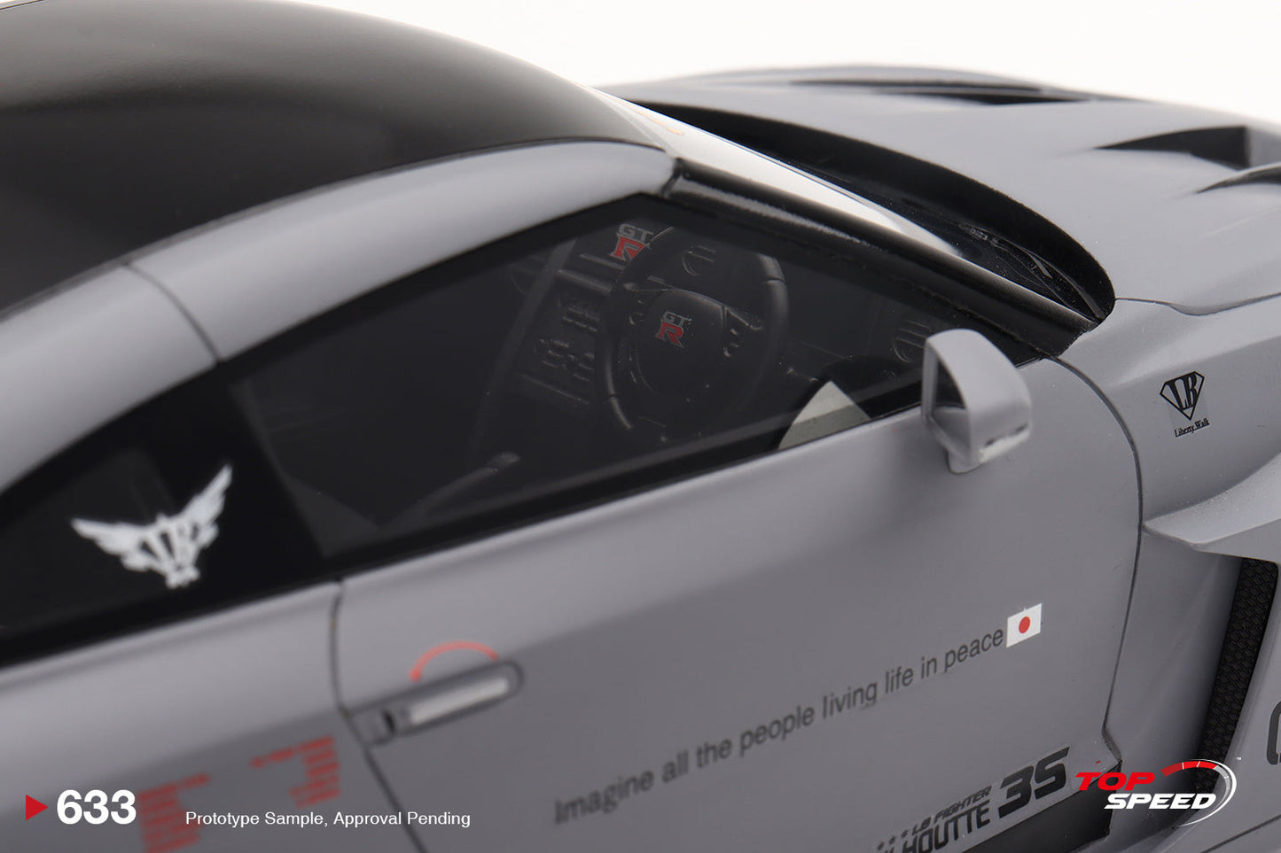 Topspeed Nissan LB-Silhouette WORKS GTR 35GT-RR Ver 1 Matte Grey 1:18