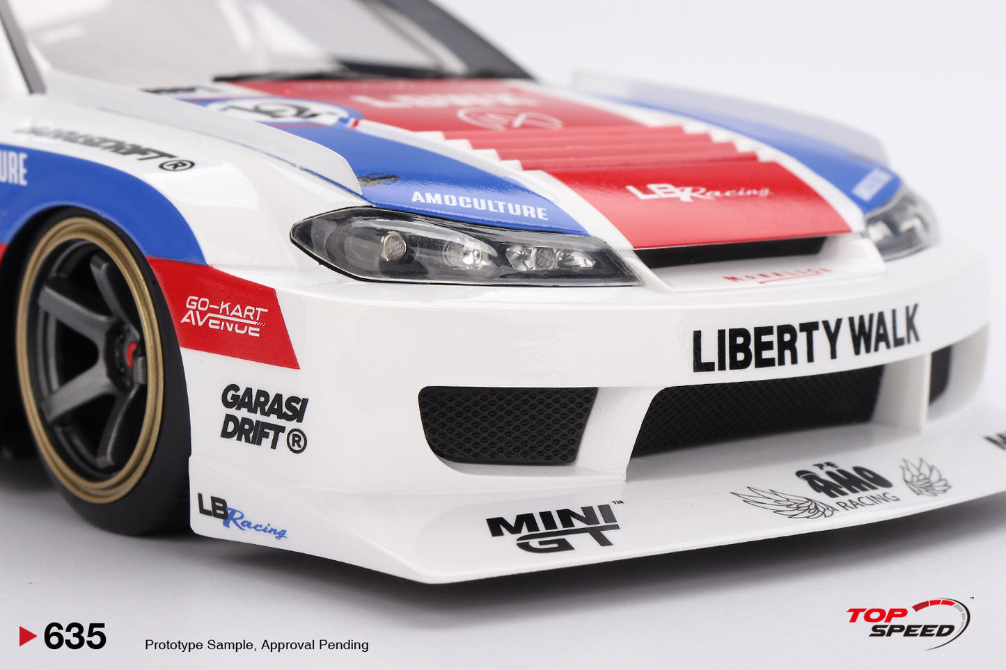 Topspeed Nissan LB-Super Silhouette S15 SILVIA Garasidrift LBWK 2025 White 1:18