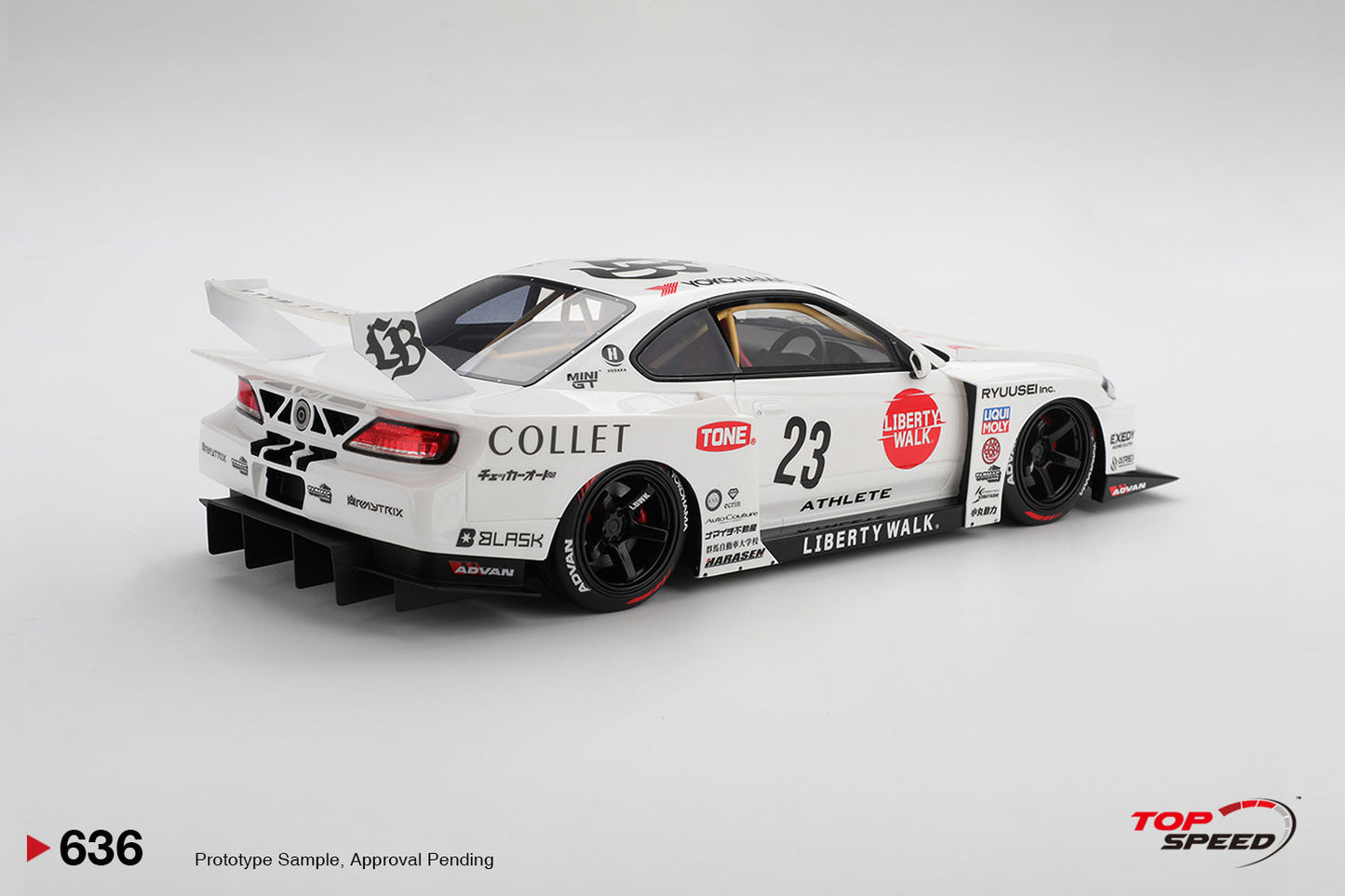 Topspeed Nissan Silvia (S15) #23 LB-Super Silhouette ATHLETE LBWK 1:18
