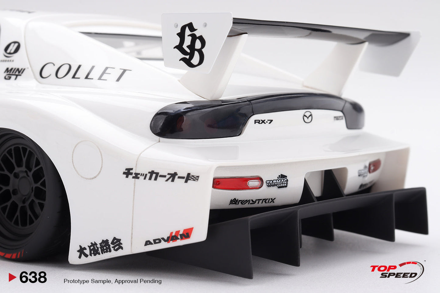 Topspeed Mazda RX-7 FD RS #58 LB-Hinomaru LBWK 2025 White 1:18