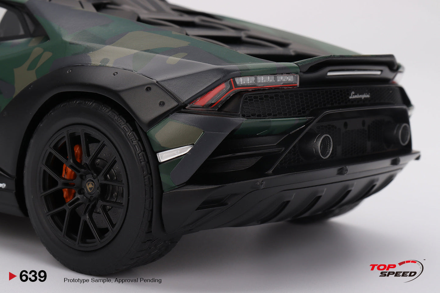 Topspeed Lamborghini Huracan Sterrato All Terrain "BOSCO" Army Livery 1:18