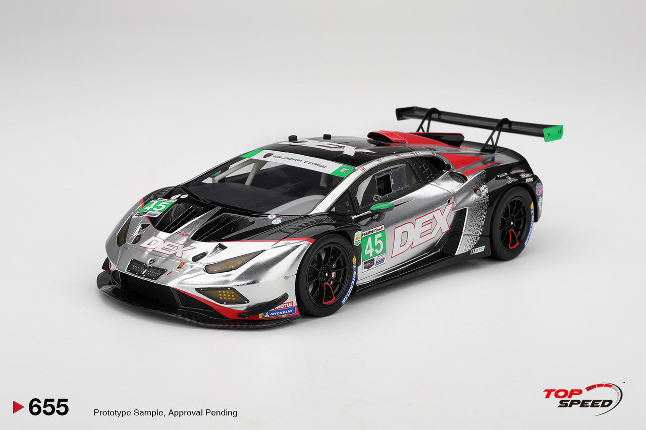 Topspeed Lamborghini Huracan GT3 EVO2 #45 DEX Wayne Taylor Racing IMSA 2025 Daytona 24hrs 1:18