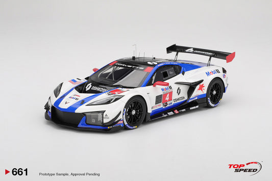 STM Diecast Topspeed Chevrolet Corvette C8 Z06 GT3.R #4 Corvette Racing by Pratt Miller...