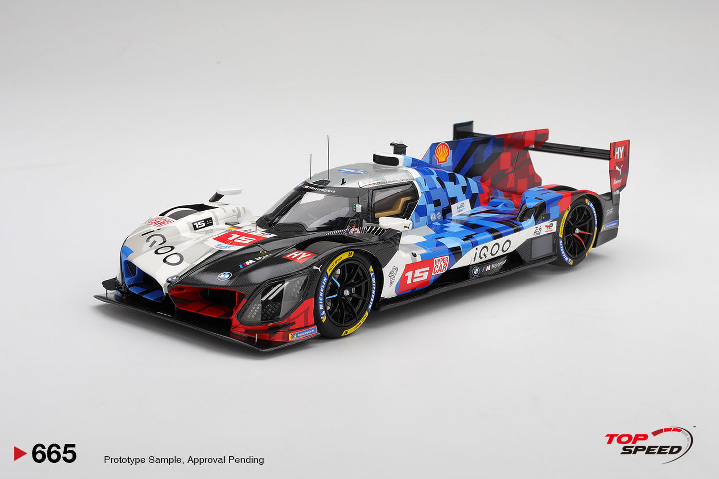 Topspeed BMW M Hybrid V8 #15 BMW M Team WRT 2025 IMSA Le Mans 24 Hrs 1:18