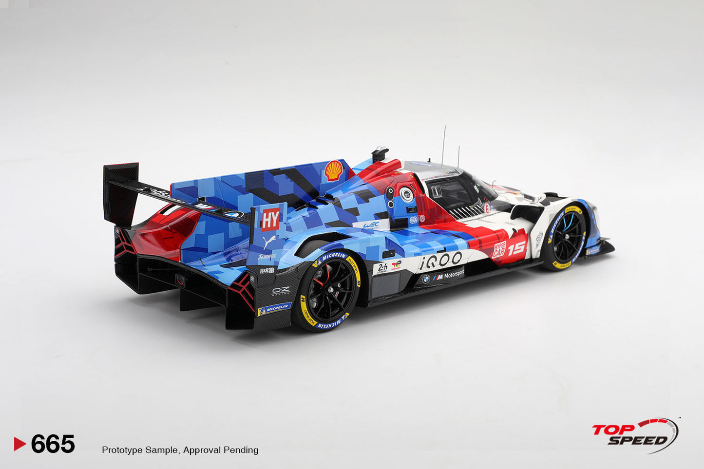 Topspeed BMW M Hybrid V8 #15 BMW M Team WRT 2025 IMSA Le Mans 24 Hrs 1:18