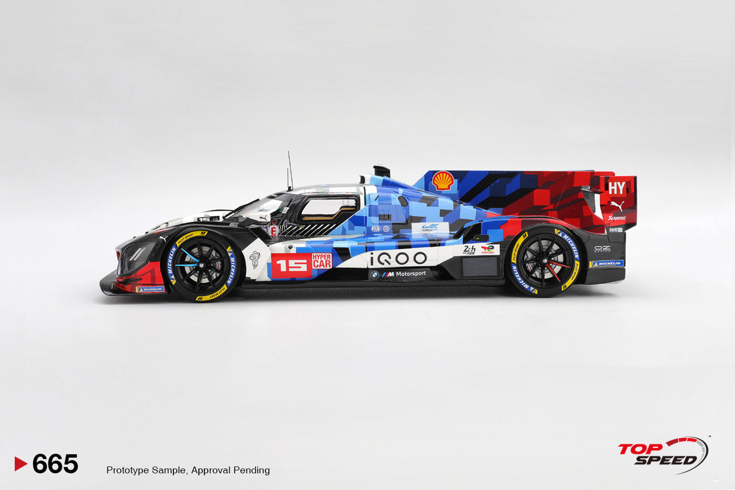 Topspeed BMW M Hybrid V8 #15 BMW M Team WRT 2025 IMSA Le Mans 24 Hrs 1:18