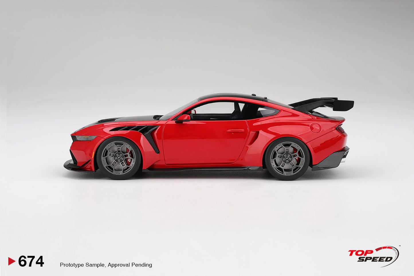 Topspeed 2025 Ford Mustang GTD Race Red 1:18
