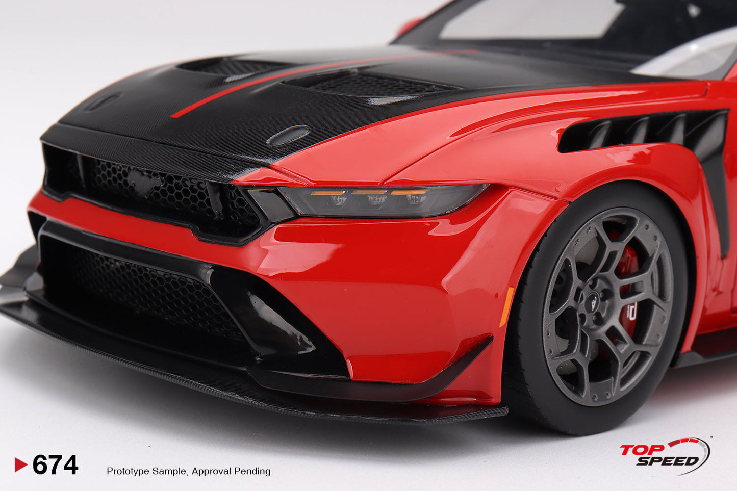 Topspeed 2025 Ford Mustang GTD Race Red 1:18