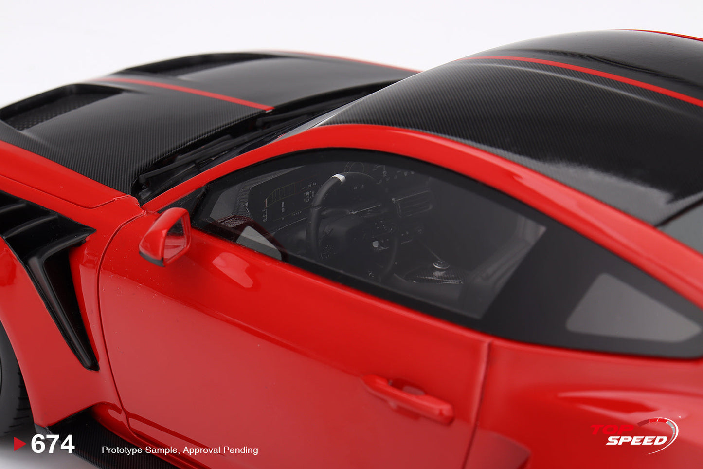 Topspeed 2025 Ford Mustang GTD Race Red 1:18