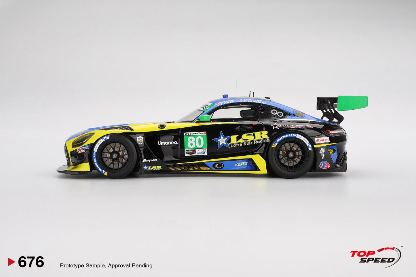 Topspeed Mercedes AMG GT3 EVO #80 Lone Star Racing 2025 Daytona 24Hrs 1:18