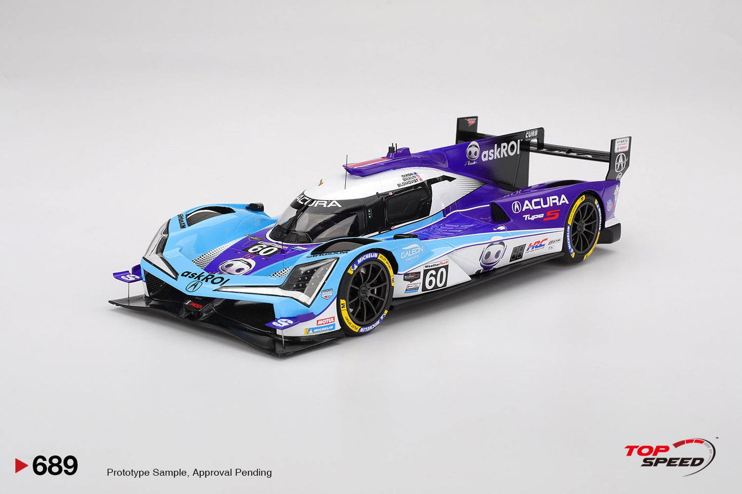 Topspeed Acura ARX-06 #60 Meyer Shank Racing IMSA 10th 2025 Sebring 12 Hrs 1:18