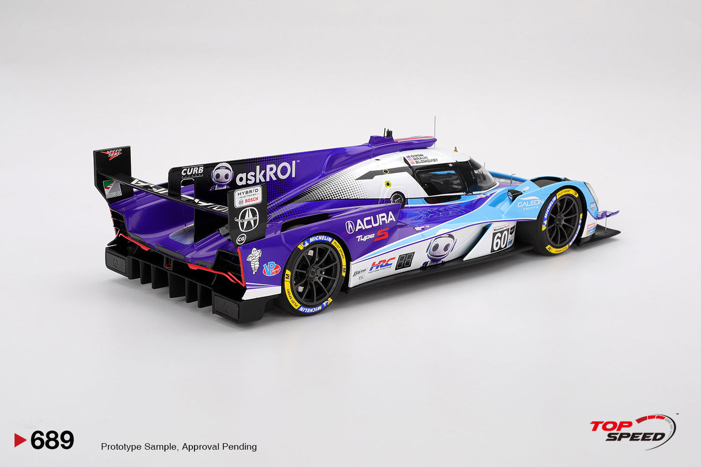Topspeed Acura ARX-06 #60 Meyer Shank Racing IMSA 10th 2025 Sebring 12 Hrs 1:18