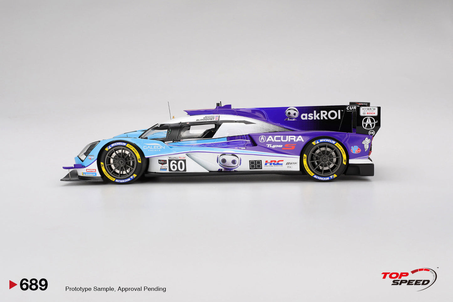 Topspeed Acura ARX-06 #60 Meyer Shank Racing IMSA 10th 2025 Sebring 12 Hrs 1:18