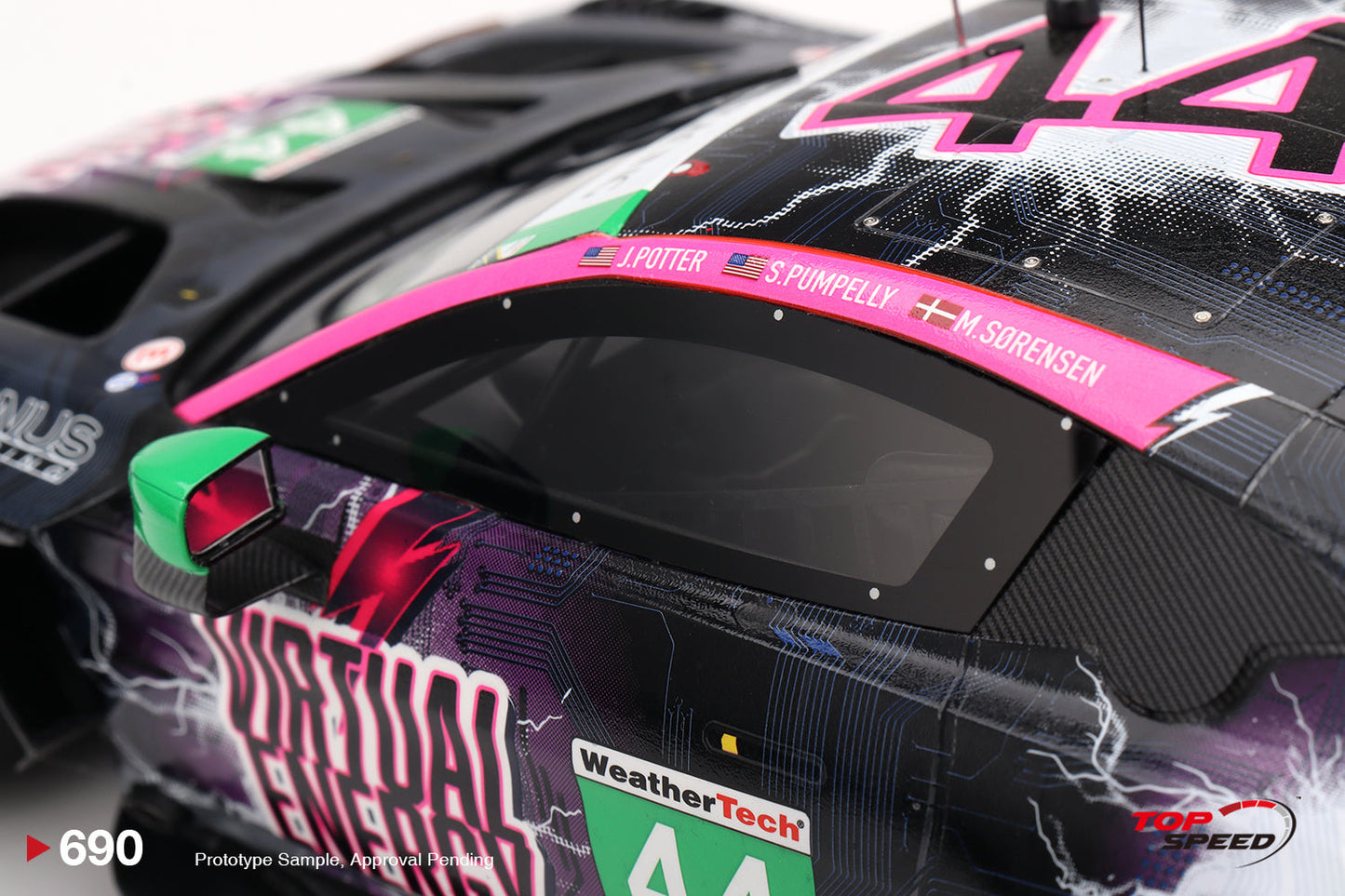 Topspeed Aston Martin Vantage GT3 EVO #44 Magnus Racing 2025 IMSA Watkins Glen 6hr 1:18
