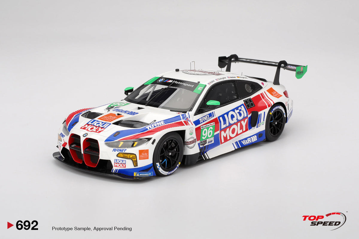 STM Diecast Topspeed BMW M4 GT3 #96 Turner Motorsport IMSA 2025 IMSA Daytona 24hrs 1:18