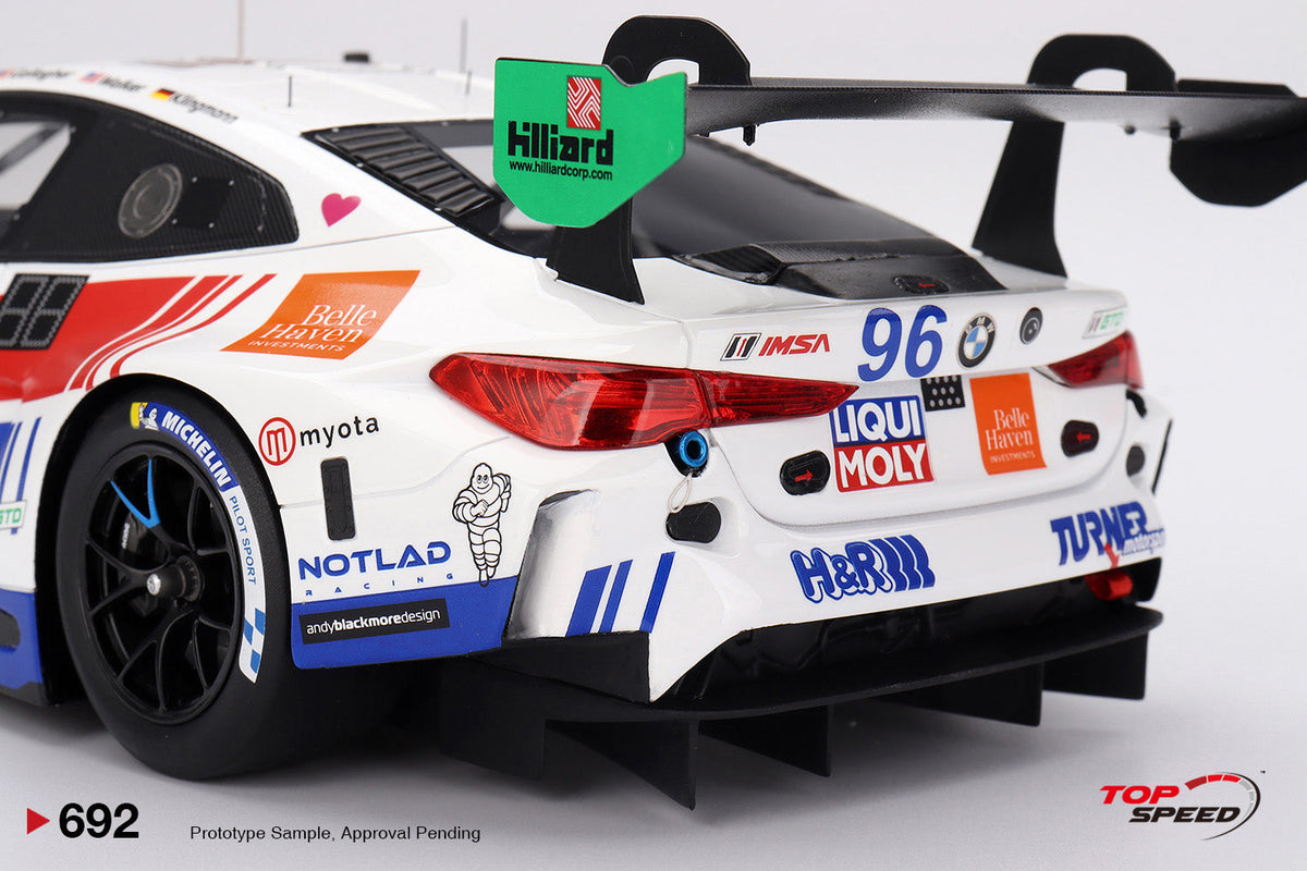 STM Diecast Topspeed BMW M4 GT3 #96 Turner Motorsport IMSA 2025 IMSA Daytona 24hrs 1:18 - View 6