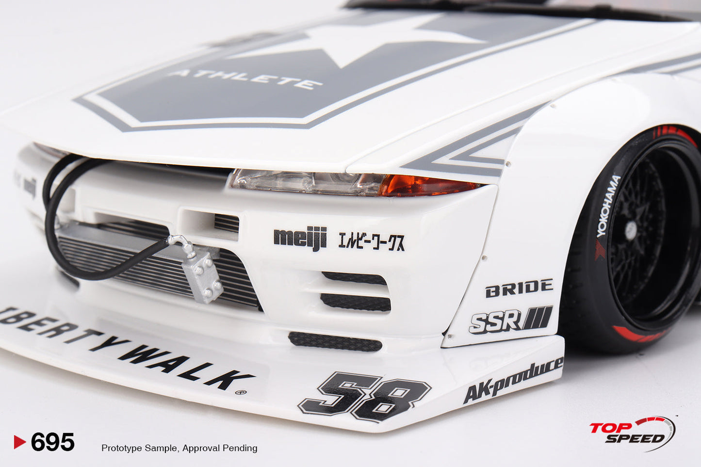 Topspeed Nissan GT-R32 LBWK Kaido House TAS 2025 White 1:18