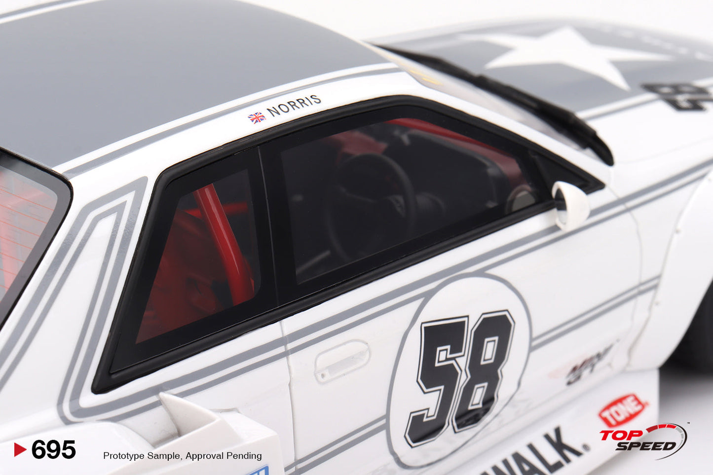 Topspeed Nissan GT-R32 LBWK Kaido House TAS 2025 White 1:18