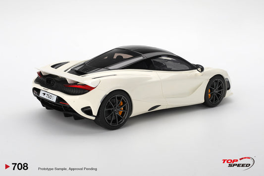 STM Diecast Topspeed 2023 Mclaren 750S Base White 1:18 - View 2