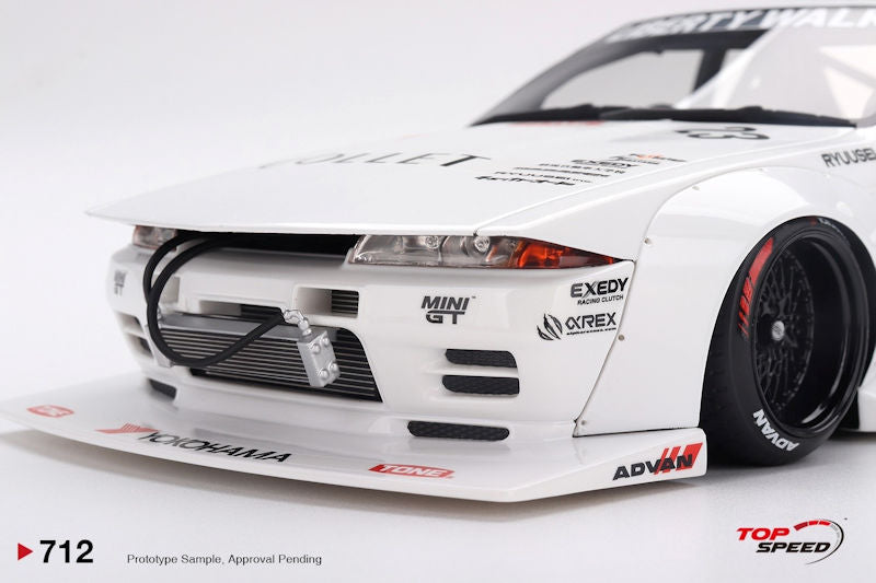 Topspeed Nissan GT-R R32 Kaido Works LB-Hinomaru White 1:18