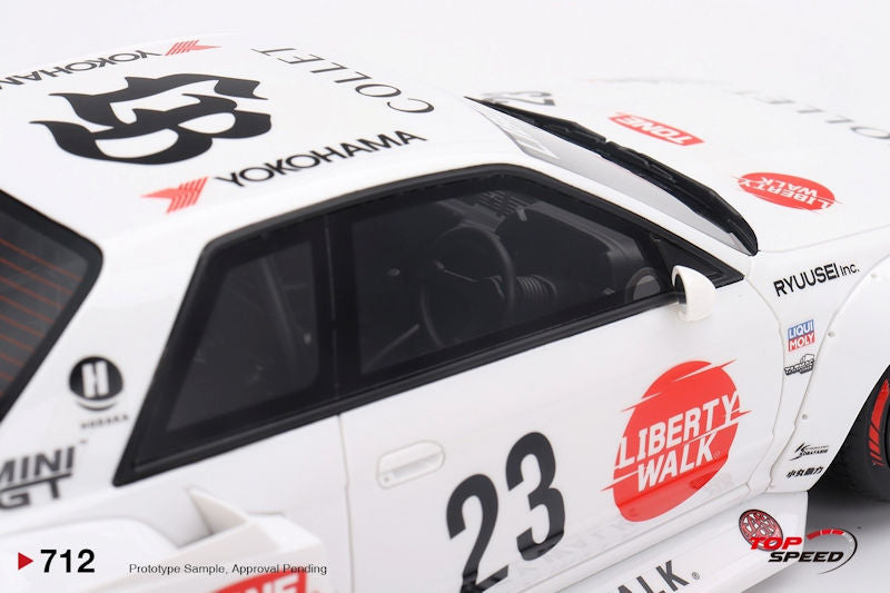 Topspeed Nissan GT-R R32 Kaido Works LB-Hinomaru White 1:18