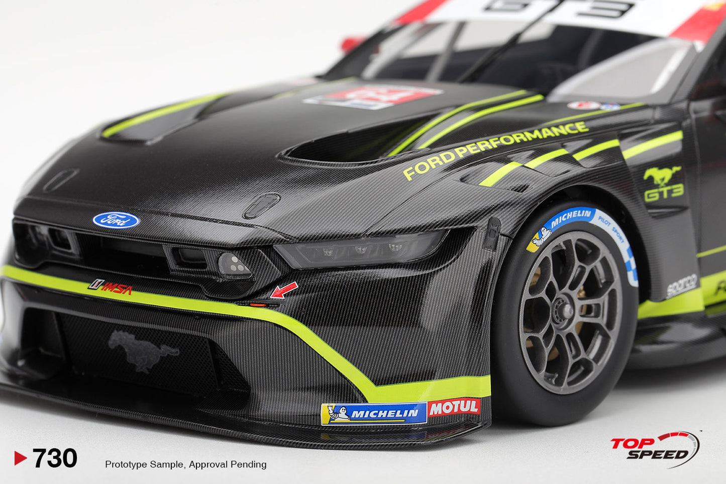 Topspeed Ford Mustang GT3 #64 Ford Multimatic 2nd 2026 IMSA Michelin GT Challenge at VIR 1:18