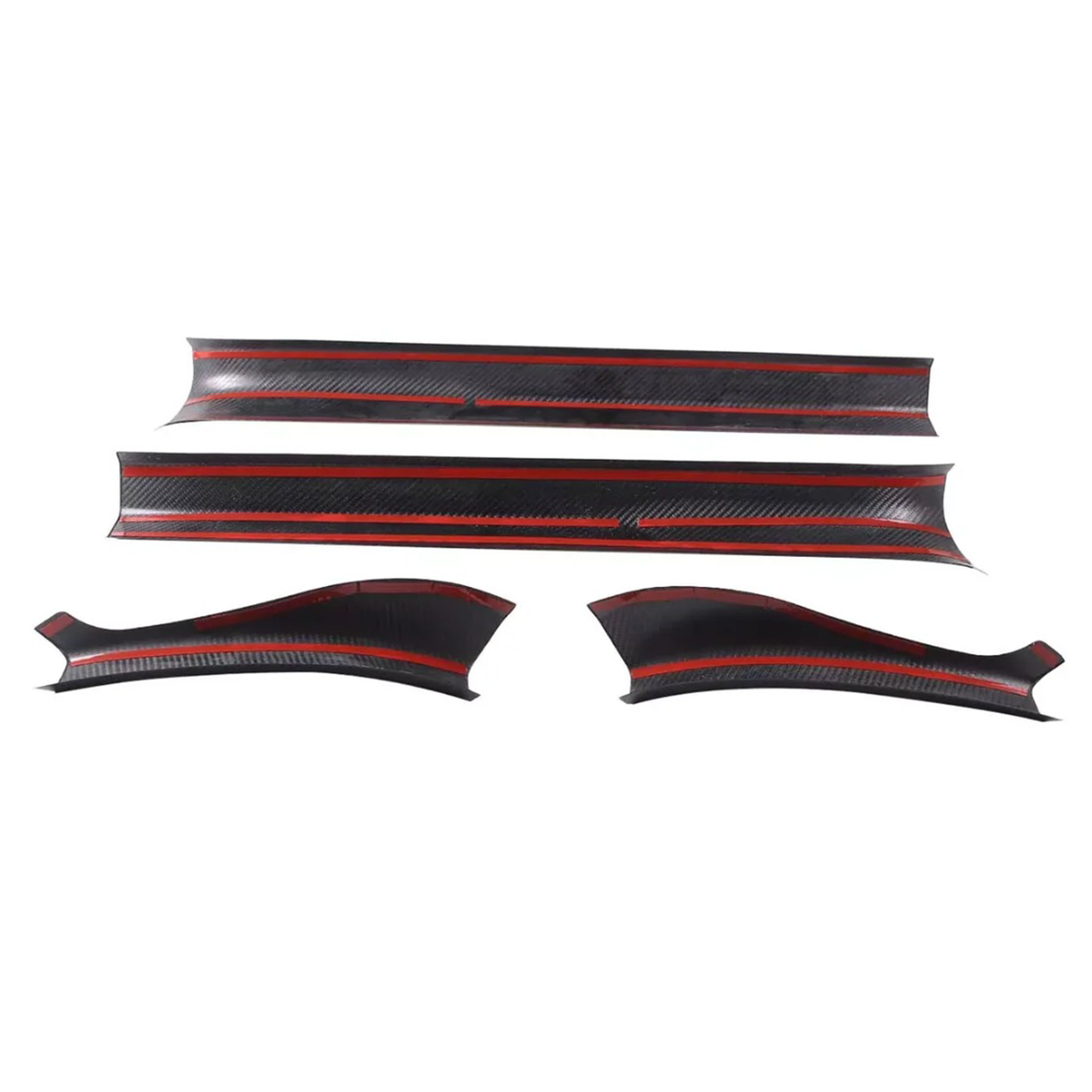 STRATEC SYSTEMS Carbon Fiber Interior Door Sill Trim Cover for Chevrolet Corvette C8 Z51 Z06 -...