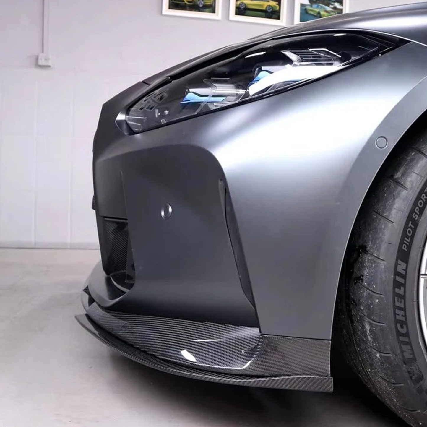 3D Style Carbon Fiber Front Lip for BMW G80 M3 G82 G83 M4