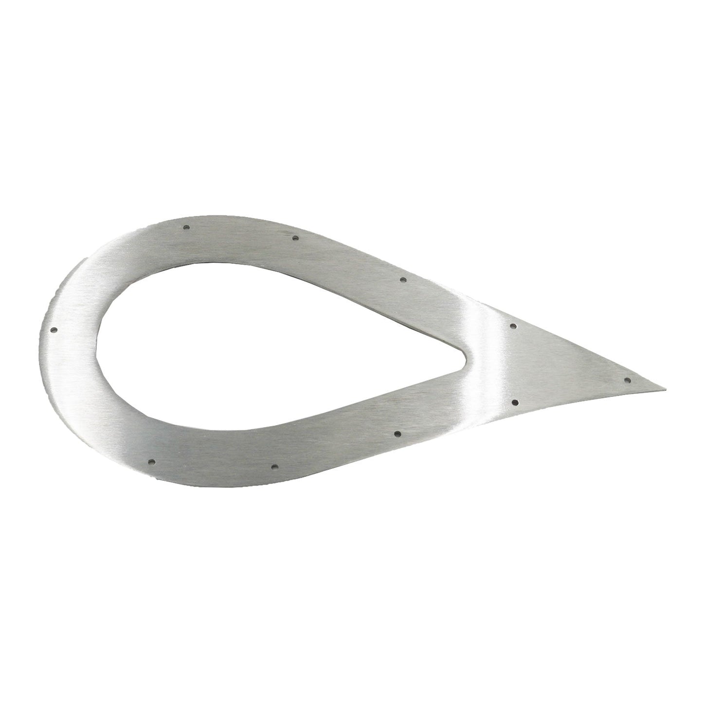 BBP 3" Stainless Steel Teardrop Exhaust Tip Trim Plate