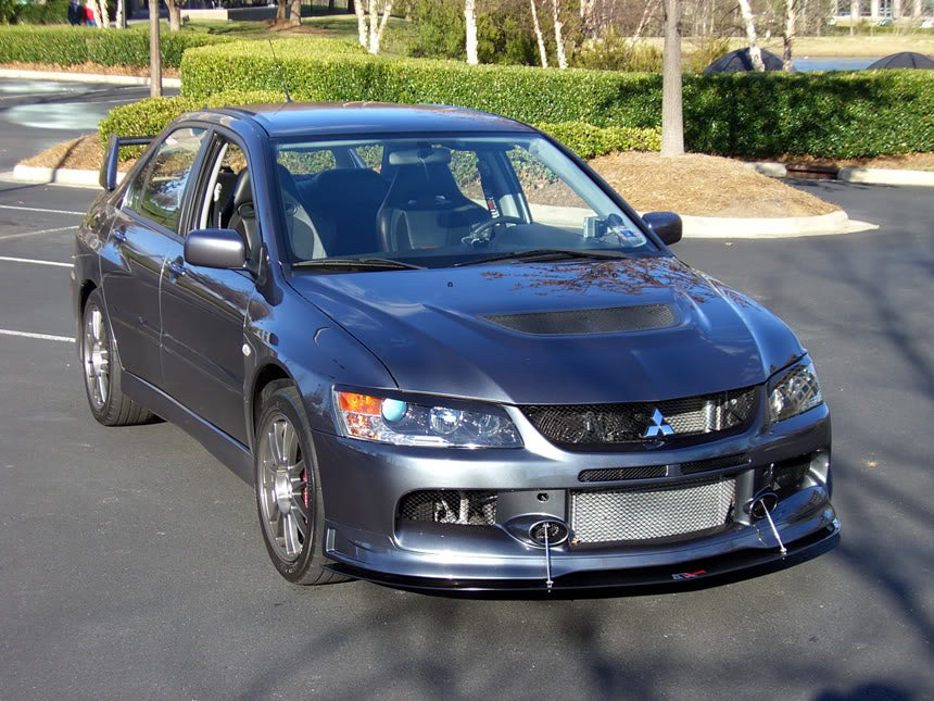 Mitsubishi Evolution 9 (Evo 9) Carbon Fiber Front Wind Splitter 2006-2007