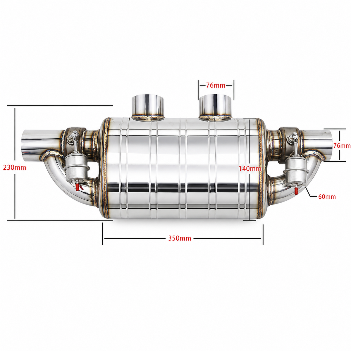 F1 Universal Valved Muffler Kit