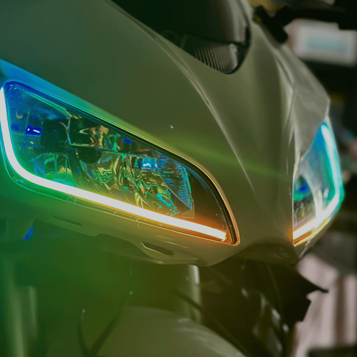 RGB Halo Kits Universal Side Emitting Flexible DRL Diffused Strips | Multicolor - View 2