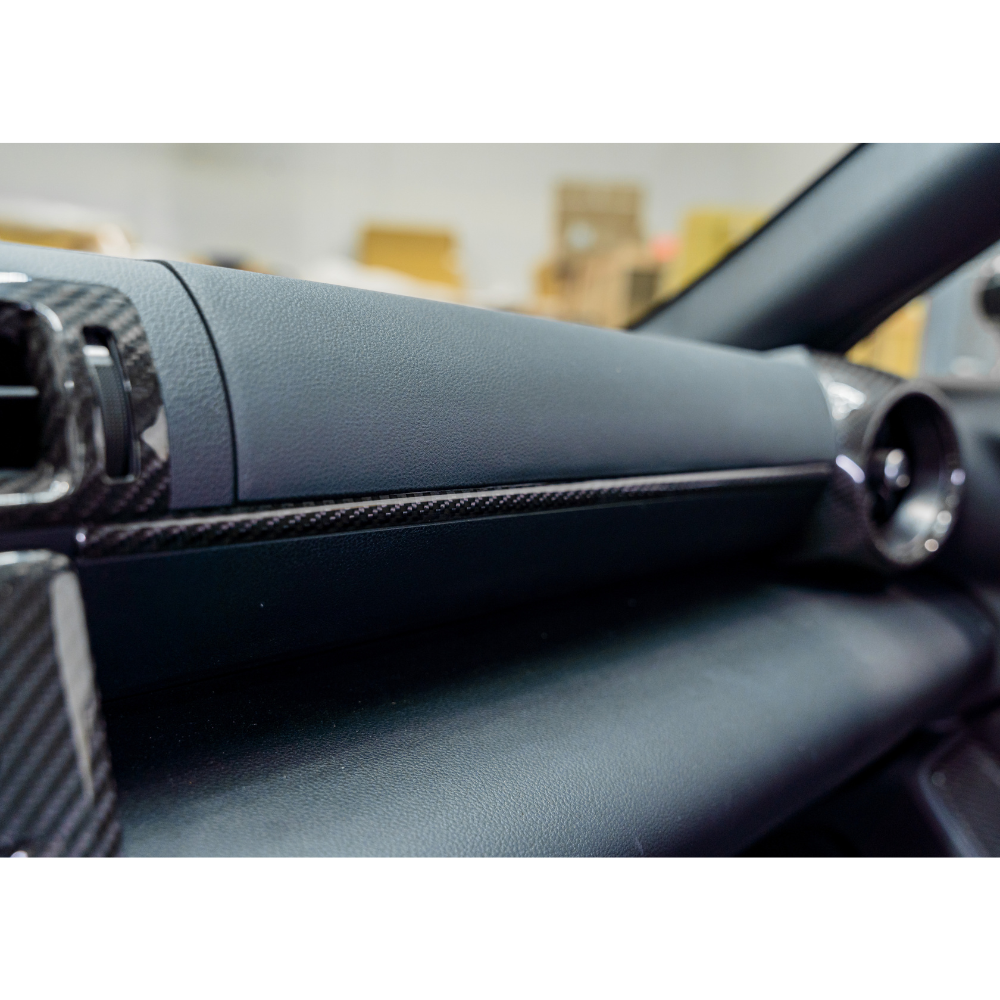 JDMuscle 22+ BRZ/GR86 Tanso Pre-preg Carbon Fiber Passenger Dash Trim Cover
