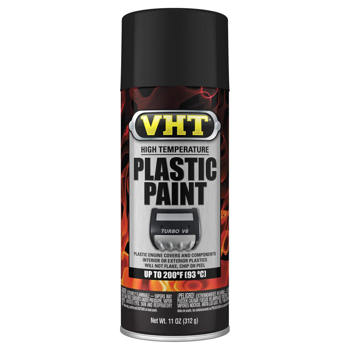 High Temperture Plastic Paint Matte Black 11oz. - SP820