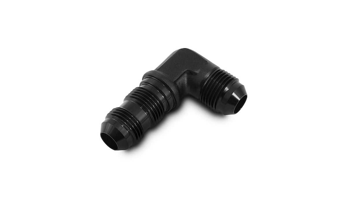 Bulkhead Fitting 4AN 90 Degree Black - 10609