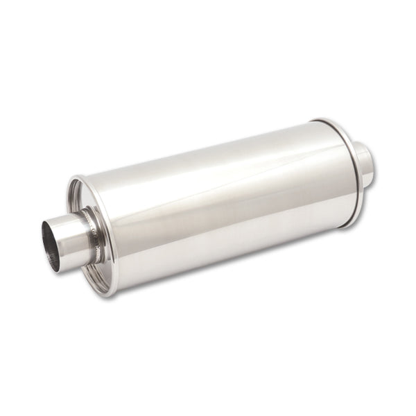 Muffler Round Stainless Polished 3IN - 1119