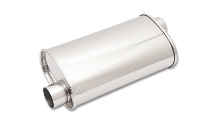 Muffler Oval Stainless 2.5IN Offset 2 - 1126