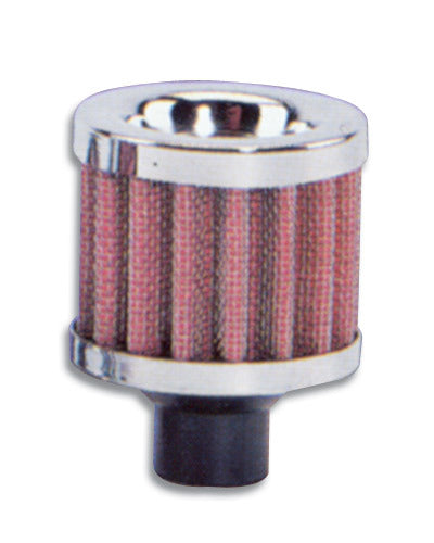 Crankcase Breather Filte r W/ Chrome Cap - 1/2In - 2167