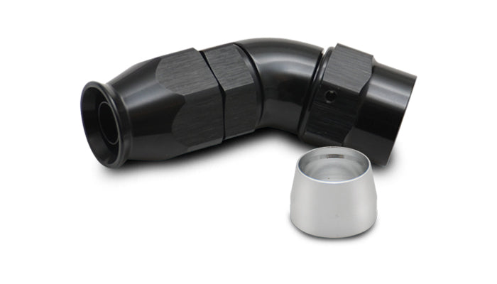 45 Degree High Flow Hose End Fitting for PTFE - 28408