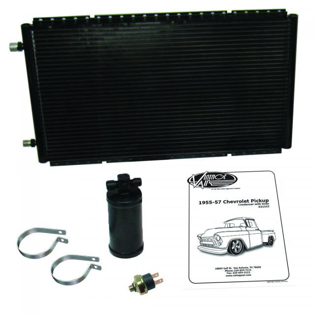 Condenser A/C Aluminum with/Drier - 021557