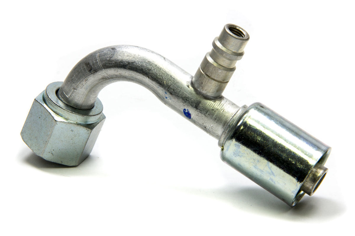 #10 90 Degree Barb O-Ring Fitting w/Port - 35533VUG