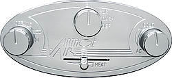 Panel Ctrl Aluminum Polished Oval - 48104RHQ
