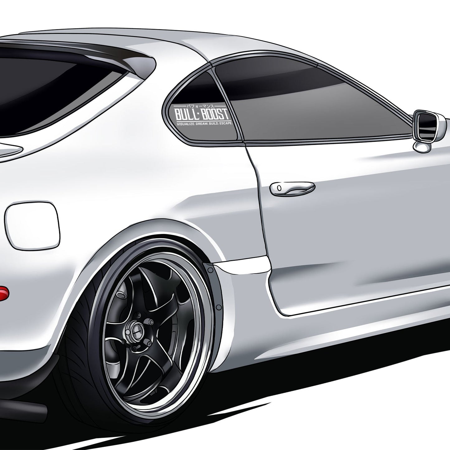 Bull Boost Visualize Vinyl Window Sticker