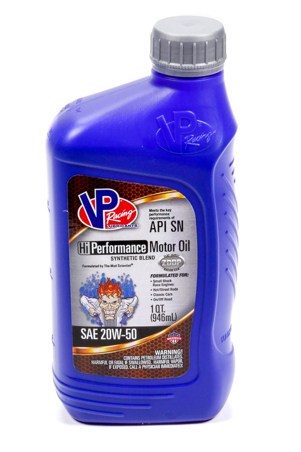 VP 20w50 HI-Performance Racing 1 Qt - 32oz - 2975