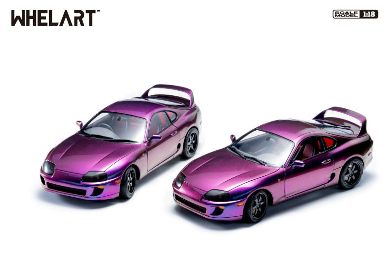 Whelart 1993 Toyota Supra MK4 (A80) Midnight Purple RHD 1:18